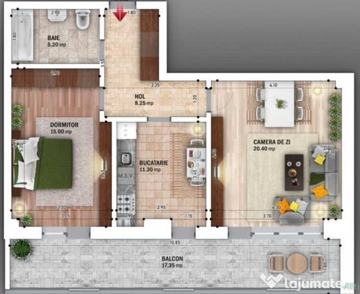 2cam.dec./13min -pe jos Metrou N.Grigorescu,sector 3