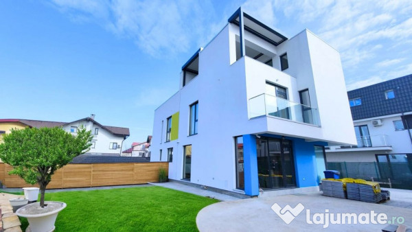 Vila indiv-stil medit.,2parcari,curte/centru Popesti-Leor...