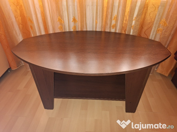 Masa extensibila wenge (6 - 8 locuri) cu 4 scaune + cadou masa mijloc 