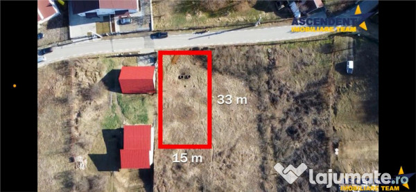 FILM!Teren intravilan, construibil in Valea Iubirii pe 500 m