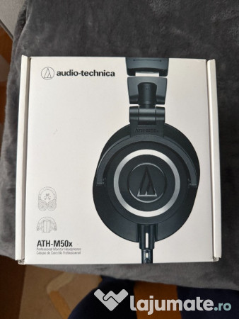Casti studio Audio-Technica ATH-M50x Negru