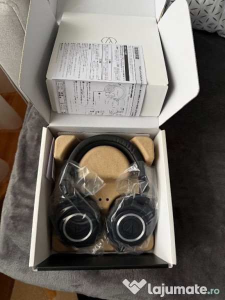 Casti studio Audio-Technica ATH-M50x Negru