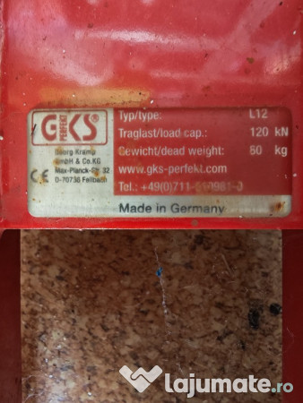 Sistem role transportoare si cric hidraulic 