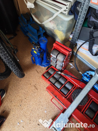 Sistem role transportoare si cric hidraulic 