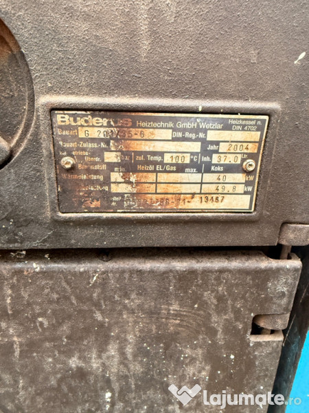 Centrala pe lemne Buderus 