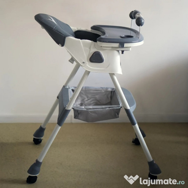 Scaun de masa si joaca pentru copii Kinderplay Gri 