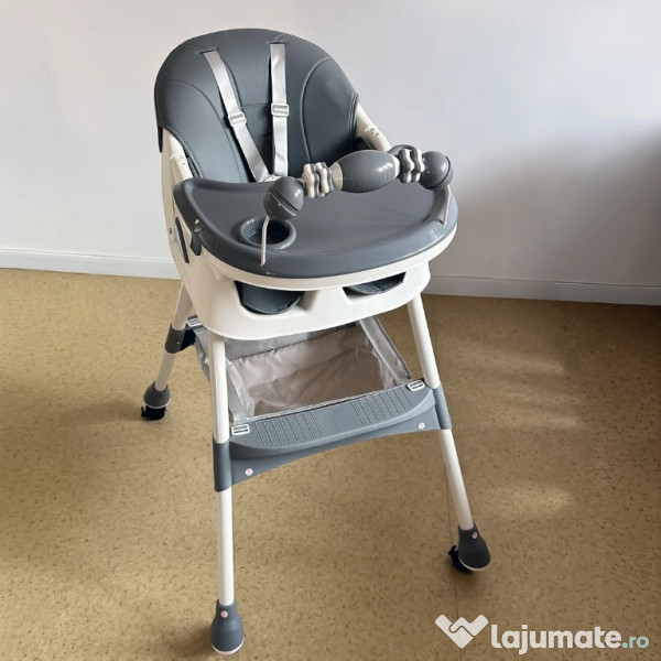 Scaun de masa si joaca pentru copii Kinderplay Gri 