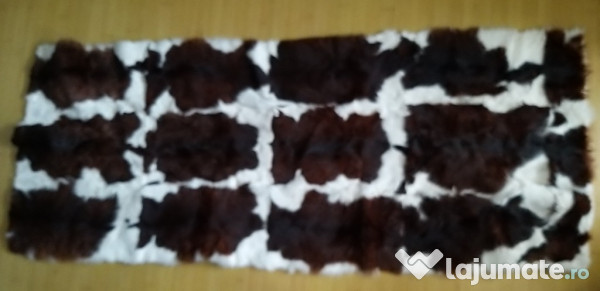 Covor blana iepure piele original 