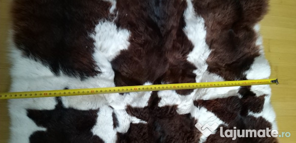Covor blana iepure piele original 