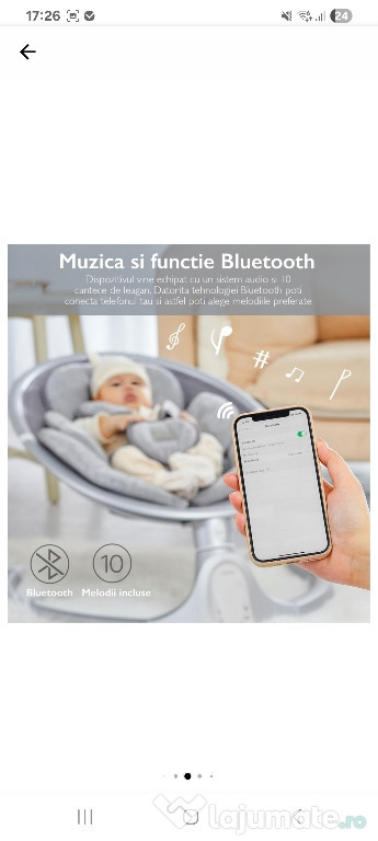 Leagan Electric Bebelusi KidProtect Baby Bliss 