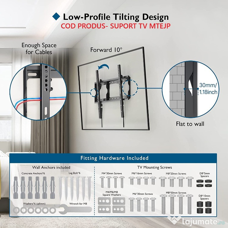 Suporti TV/monitor Bontec noi, modele universale + varietate larga 