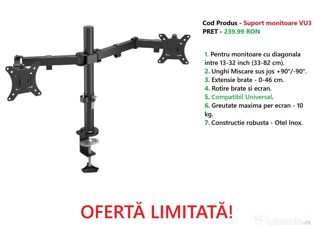 Suporti TV/monitor Bontec noi, modele universale + varietate larga 