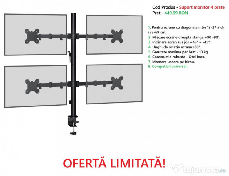 Suporti TV/monitor Bontec noi, modele universale + varietate larga 