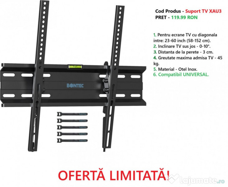 Suporti TV/monitor Bontec noi, modele universale + varietate larga 
