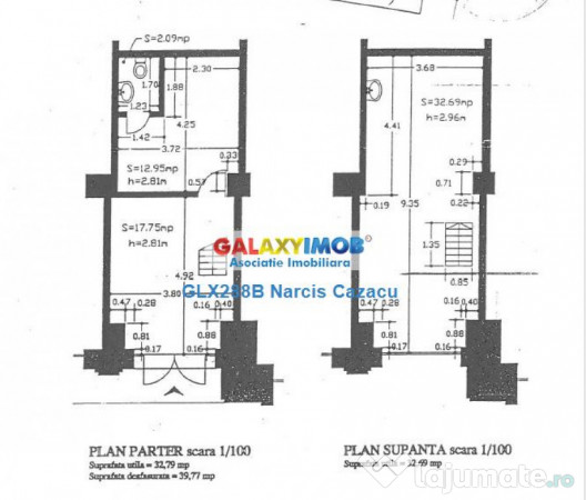Decebal Spatiu comercial de inchiriat parter 30 mp mezanin 2 