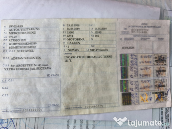 Mercedes atego platforma