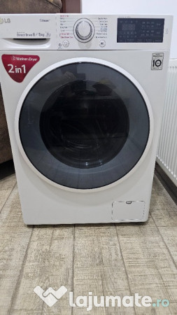 Mașină de spălat cu încărcare frontală LG, cu uscător 