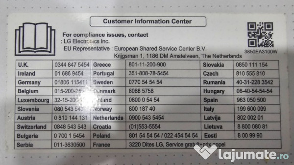 Mașină de spălat cu încărcare frontală LG, cu uscător 