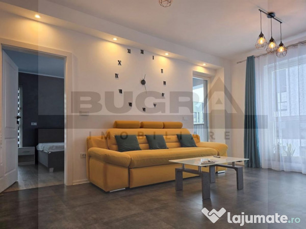 Apartament de 2 camere, modern, 60mp, parcare, zona Vivo