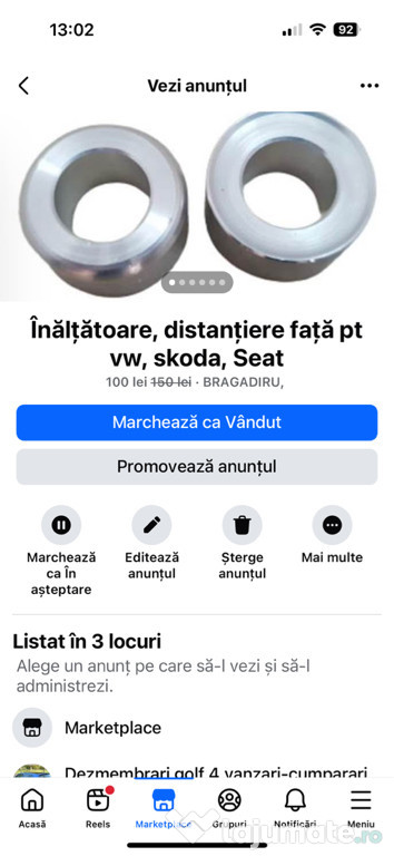 Înălțătoare golf 4 