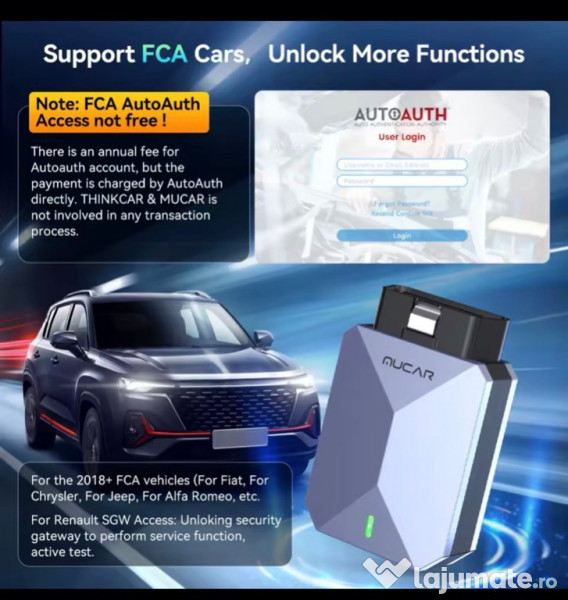 Tester auto diagnoza Mucar BT200 MAX 