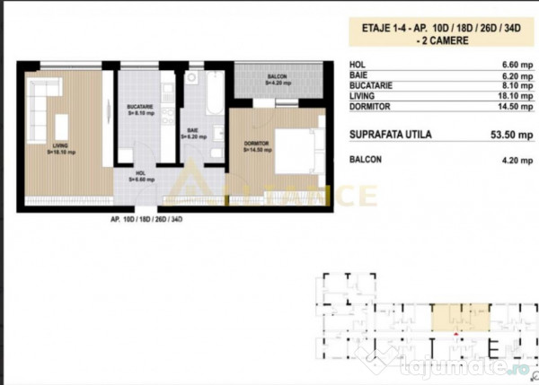 Apartament 2 camere decomandat - Sector 4 - OFERTA LIMITATA 
