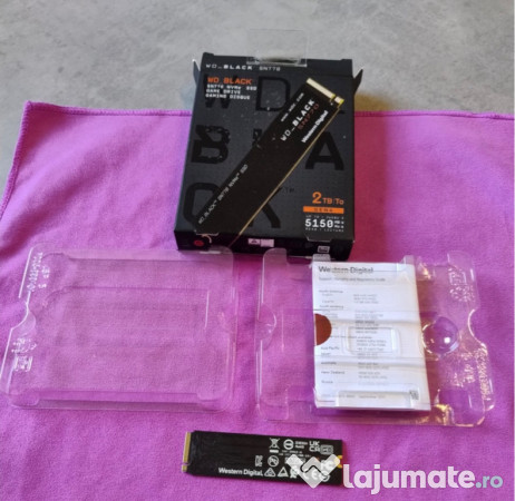 SSD WD Black SN770 2TB PCIe 4.0 x4 M.2. Nou, la cutie! 