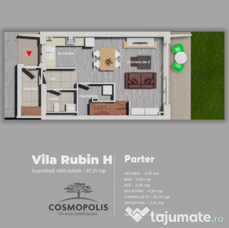 Vila 4 camere Cosmopolis Evolia 