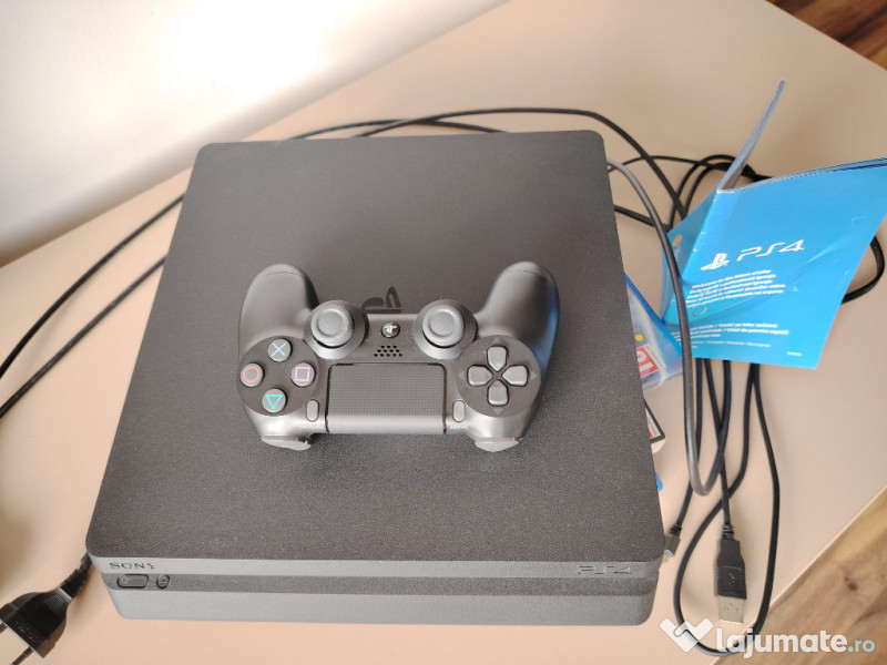 Consola PlayStation 4 Black 500Gb Slim (f. putin folosita, ca noua) 