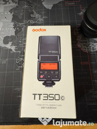 Canon Eos R100 kit plus blitz TT350 GODOX 