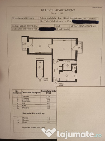 Apartament 2 camere semidecomandat Mihail Kogălniceanu