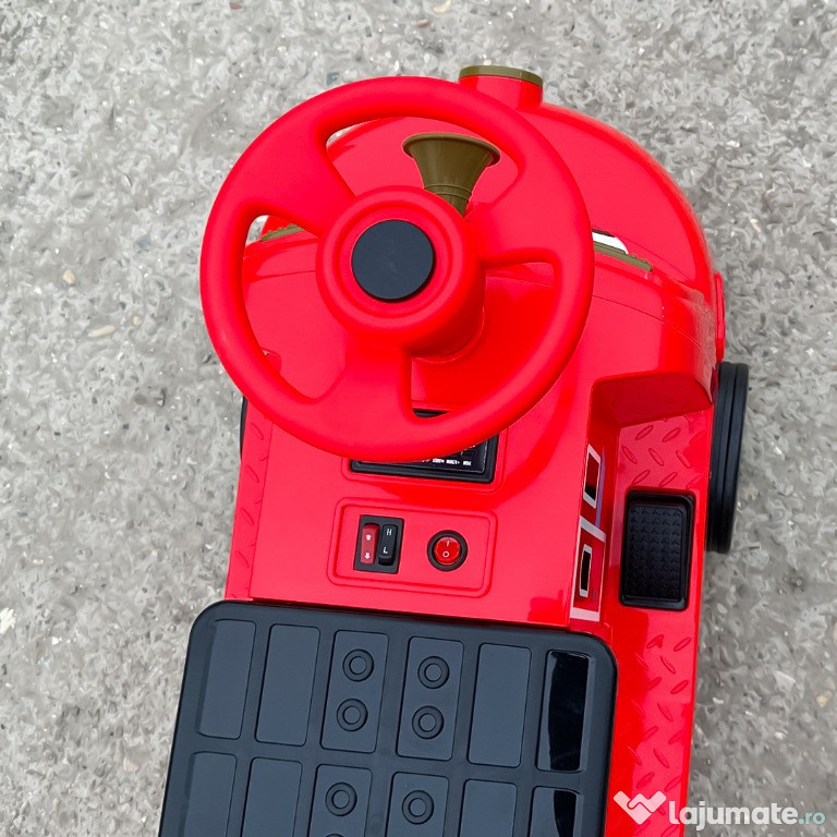 Trenulet electric pentru 2 copii CHUGGINGTON, 2x45W 12V, RED 