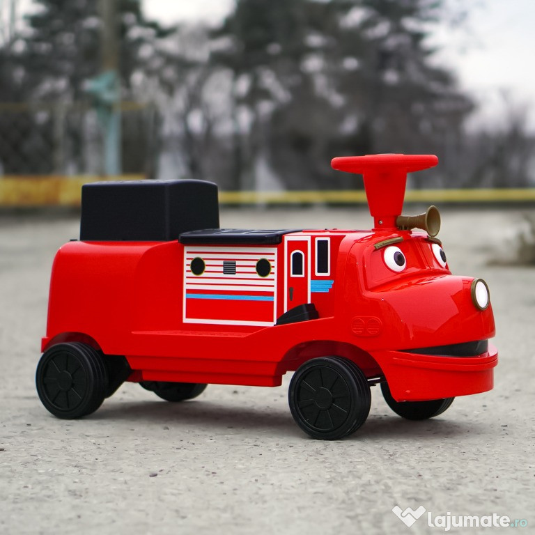 Trenulet electric pentru 2 copii CHUGGINGTON, 2x45W 12V, RED 