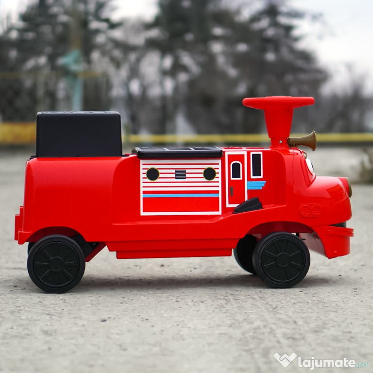 Trenulet electric pentru 2 copii CHUGGINGTON, 2x45W 12V, RED 